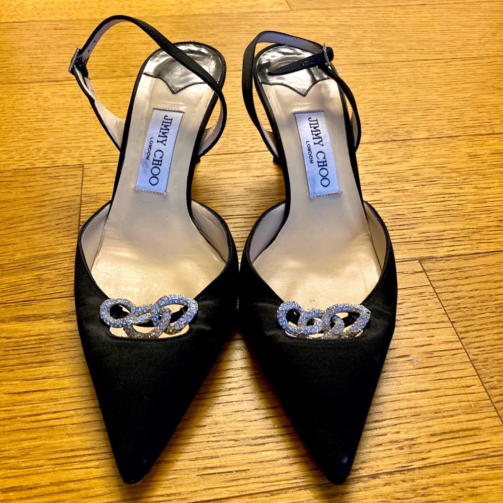 Jimmy Choo Slingbacks with Jewel Accent